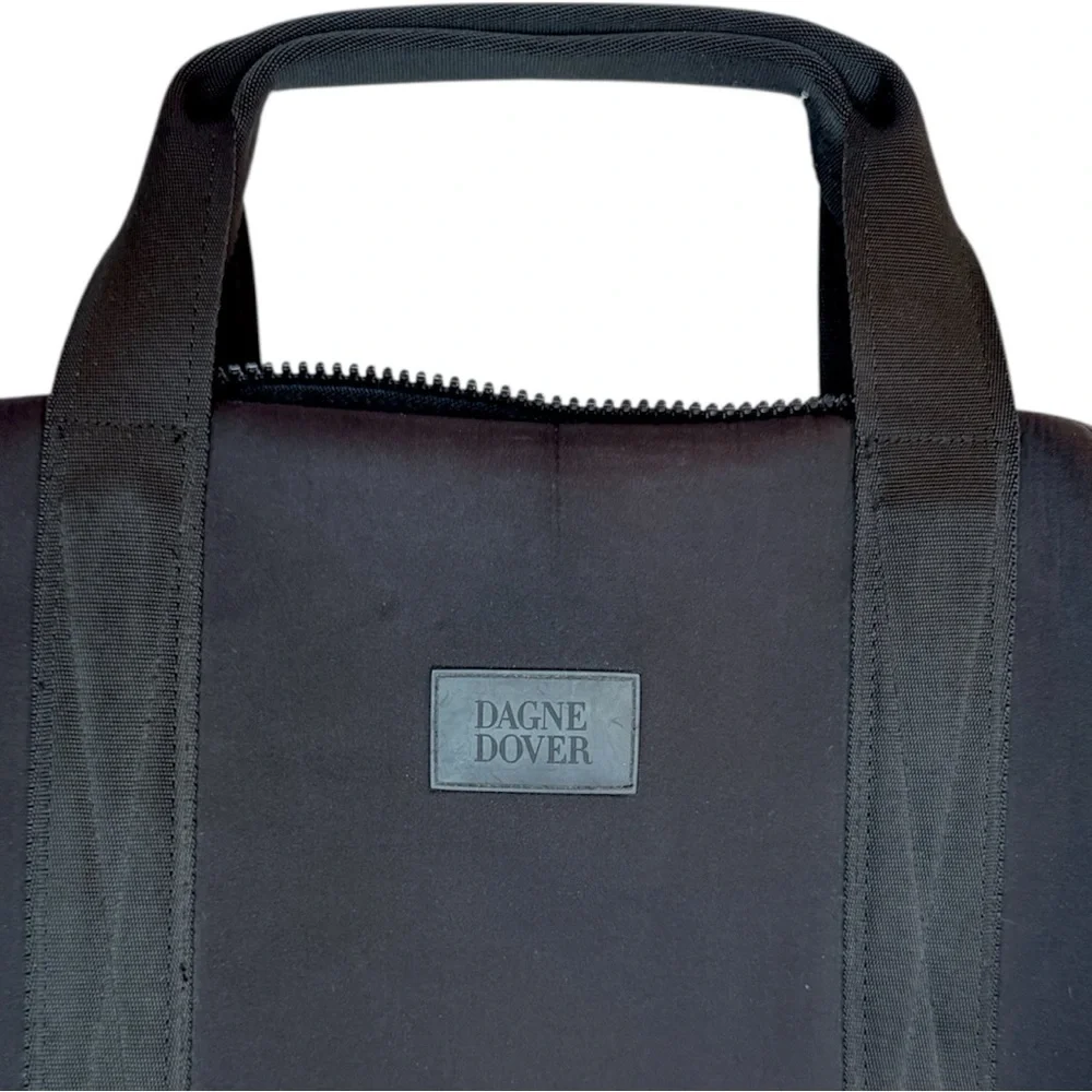 Dagne Dover Black Weston Neoprene Laptop Bag Work Bag Briefcase Travel Bag